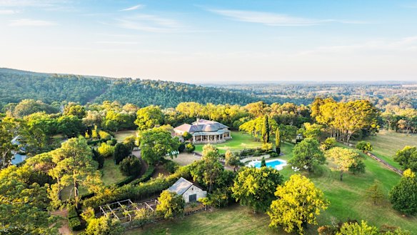 The Fernhill estate in Mulgoa includes 385 hectares of land and an 1845 sandstone homestead.
