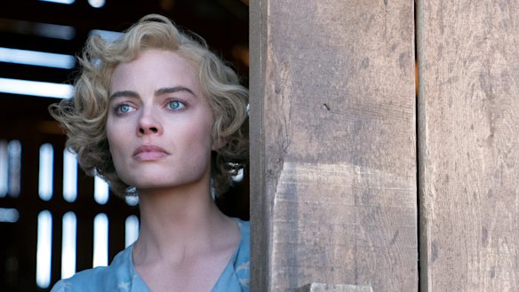 Margot Robbie plays a woman on the run in the Depression-era Dreamland.