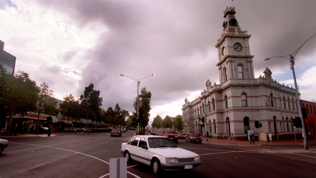 Lonsdale Street in Dandenong, 1999.