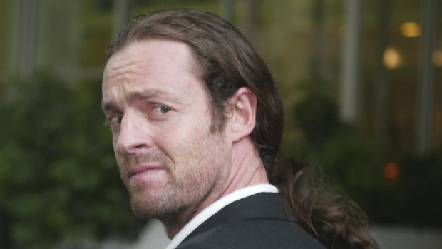 David Miechel is released on bail by the Melbourne Magistrates Court in 2003.