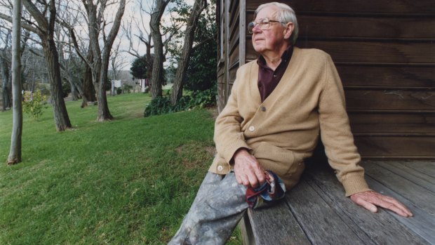 Arthur Boyd, who died in 1999, on his property Bundanon on the Shoalhaven River in NSW.