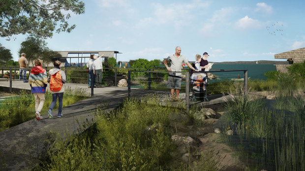 Walking trails and a conservation zone are included in the revised plan for Cleveland’s Toondah Harbour.