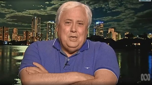 Clive Palmer appears on 7.30 on Monday night. 