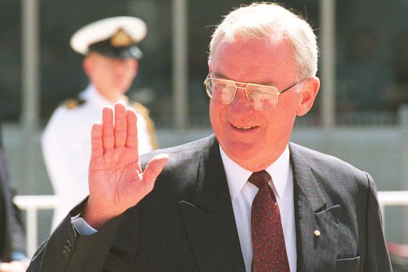 Bill Hayden during his last days as governor-general.