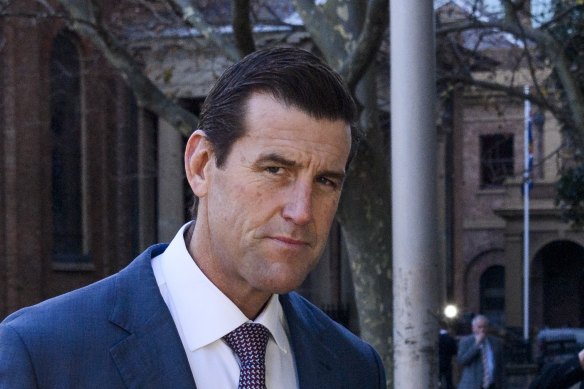 Ben Roberts-Smith arrives at the Federal Court in Sydney on Friday.