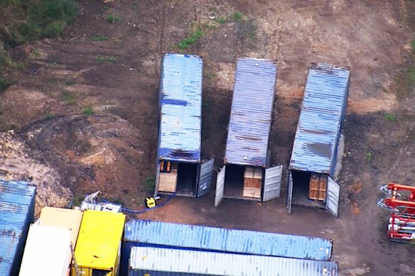 A pile of dirt next to shipping containers on a property in Sydney's west led to what police claim is the largest cocaine seizure in Australia.