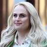 Rebel Wilson arrives at the Federal Court in Sydney on Wednesday.
