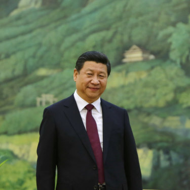 Xi Jinping in the Great Hall of the People in Beijing.