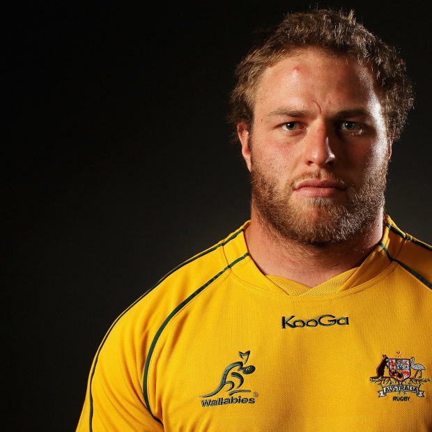 Dan Palmer as a Wallaby in 2012.