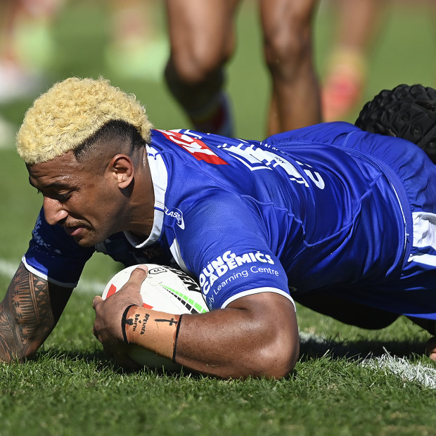 Villiame Kikau has been plagued by injury in his first season at the Bulldogs.