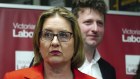 Victorian Premier Jacinta Allan at the Labor function for the Werribee byelection on Saturday night.
