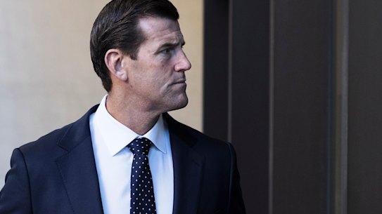 Ben Roberts-Smith outside the Federal Court earlier this week.