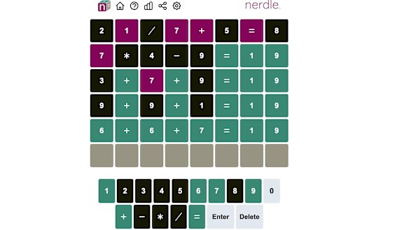 Maths geeks aren’t left out of the equation, thanks to Nerdle.