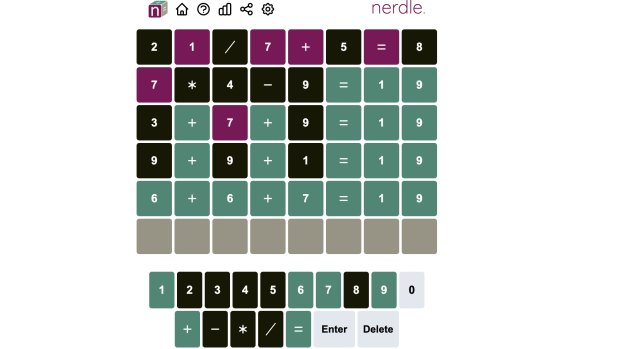 Maths geeks aren’t left out of the equation, thanks to Nerdle.