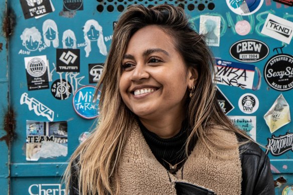 Jessica Mauboy in Lisbon as Australia's Eurovision representative.