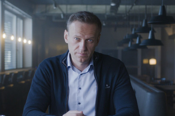 Russian anti-corruption activist Alexei Navalny in the documentary Navalny.