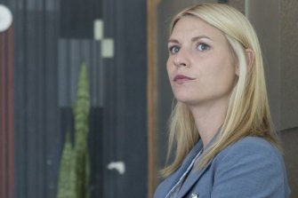 Claire Danes as Carrie Mathison in 'Homeland', a closet full of skeletons.