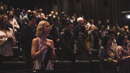 Inside Melbourne’s City on a Hill church.