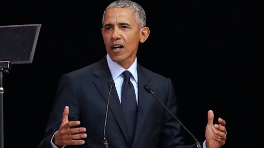 'Politics of fear': Obama gives Trump sharp rebuke in Mandela address