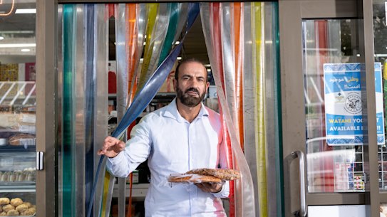 The Afghan Islamic Centre’s Rokhan Akbar at the Afghan Bazaar on Thomas Street in Dandenong on Monday.