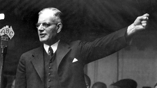 John Curtin speaks.