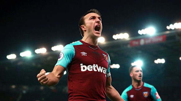 Captain: West Ham United's Mark Noble.
