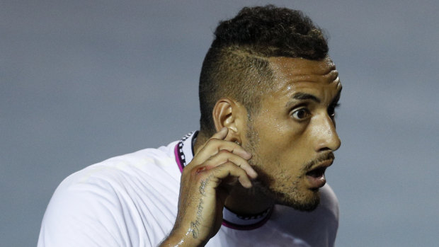 Nick Kyrgios struggled to get back to his best after winning in Mexico.