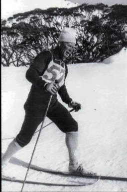 Kore Grunnsund cross country skier on the slopes.