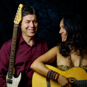 Anna Salleh and Guy Strazz Afro Latin Moods Quartet.