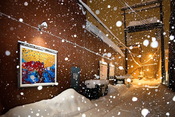 One of the “Art Alleries” – street art in downtown Revelstoke.