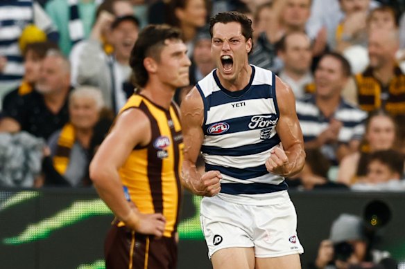 Shannon Neale’s final quarter heroics were not enough to seal Geelong’s victory. 
