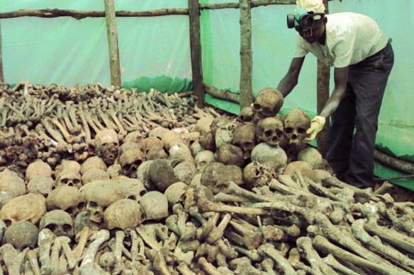 More than 800,00 Rwandans were killed in the inter-tribal genocide of 1994, under Annan's watch.