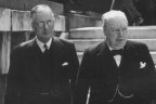 Australian Prime Minister John Curtin and his British counterpart Winston Churchill at the Conference of Dominion Premiers in London in 1944.