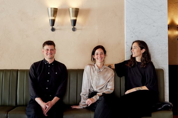 The Bistro Livi team of Ewen Crawford with sisters Nikky (centre) and Danni Wilson.