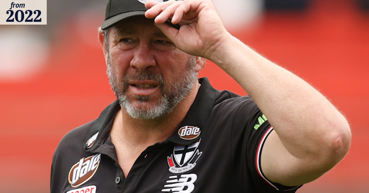 AFL 2022: Brett Rattan aiming and hoping for spirit from St Kilda Saints