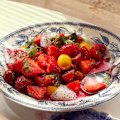 Rosheen Kaul's strawberry and tomato salad is packed with spicy, fruity flavours.