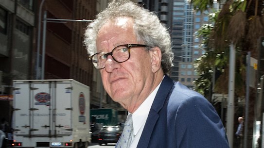 Geoffrey Rush denies text to actress was 'testing waters'