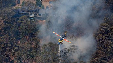 Waterbombing operations at Beechmont and Tarome in the Scenic Rim.