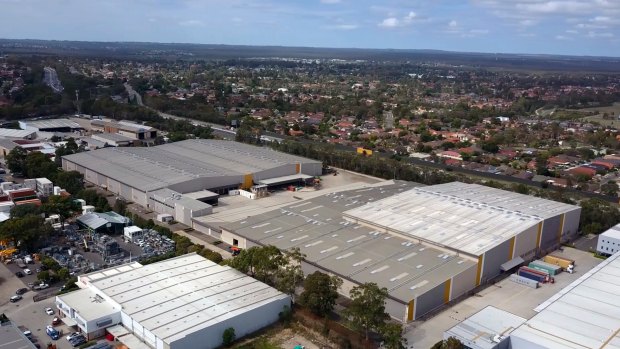 Amazon's warehouse at Goodman Centenary Distribution Centre in Moorebank, Sydney.