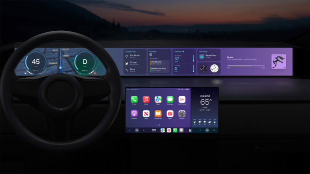 The next generation of Apple CarPlay supports multiple screens within a vehicle.