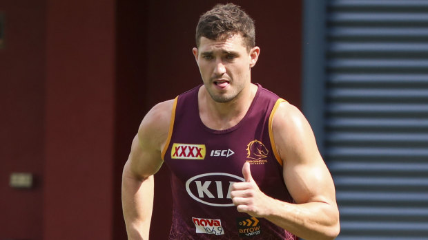 Corey Oates training at Red Hill last week.