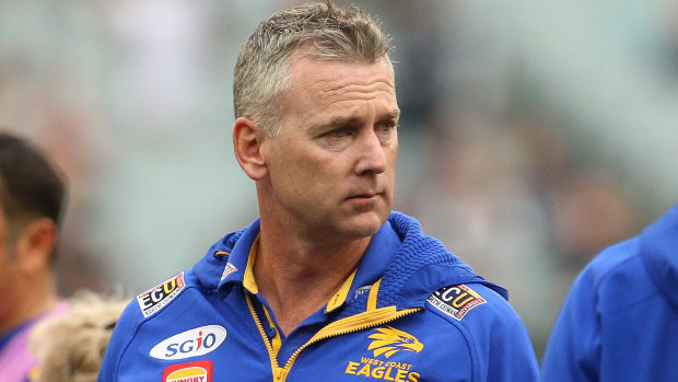 Adam Simpson was not happy with Peter Sumich's comments.