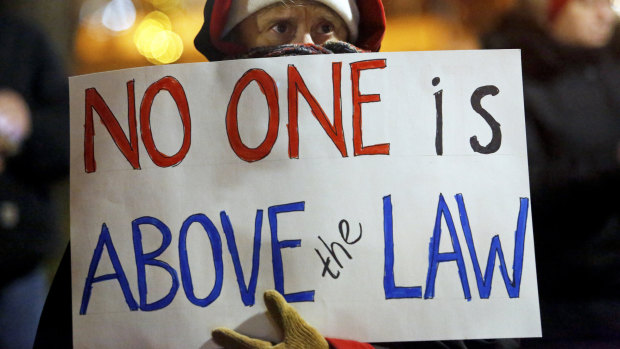 An impeachment rally in Washington. 