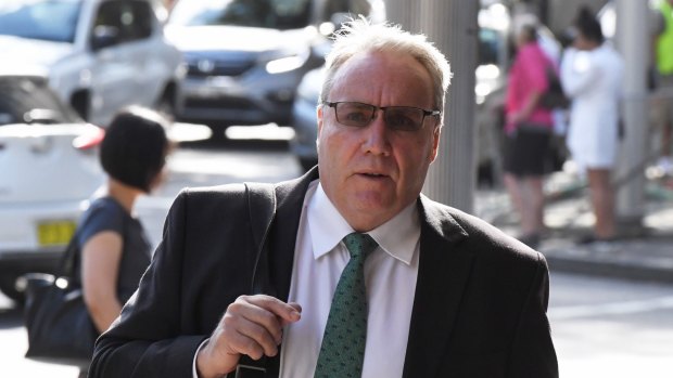 Michael Cranston arrives at the Downing Centre Local Courts this week.