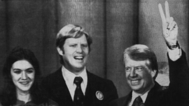 “To win the game” ... Jack and Judy Carter with President-elect Jimmy Carter in 1976.