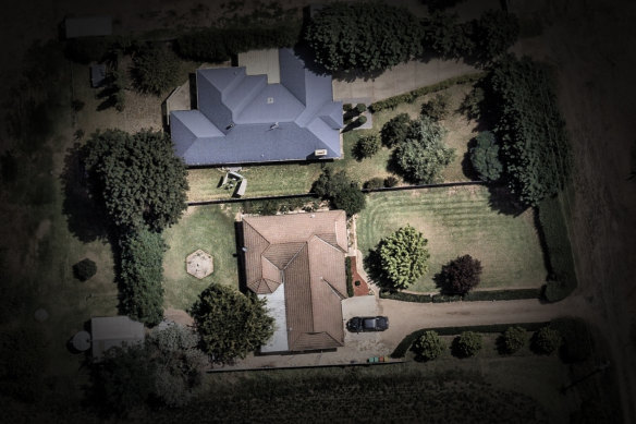 An overhead shot of the property at 270 Gilmore Street in Kelso.