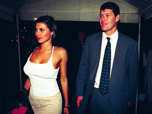 Jodie Meares and James Packer at the 1999 Gold Dinner.