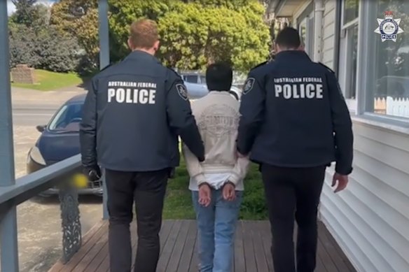 The AFP arrested Donato Grigorio in Moss Vale in the Southern Highlands.