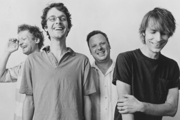 Mudhoney in 1998 with (far left) Matt Lukin.