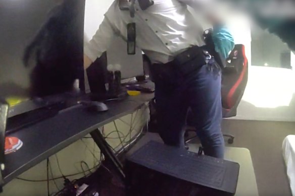 Police raided the house on Wednesday. 